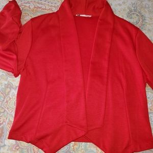 Beautiful red crop cardigan